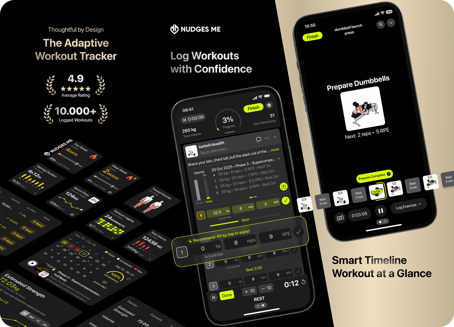 Nudges Me workout tracker app